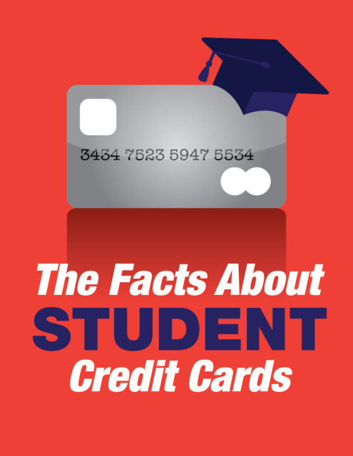 credit card wearing a graduation cap